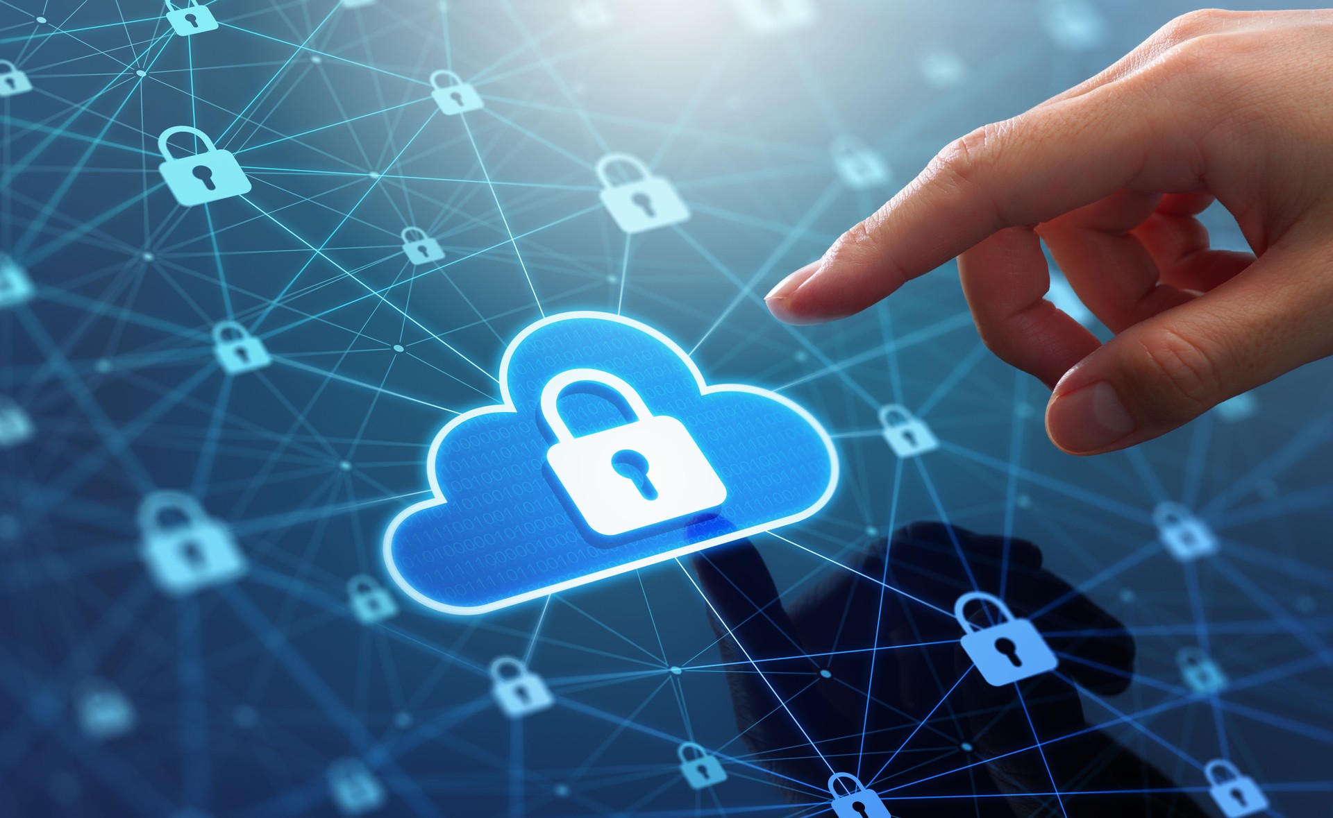 Image showing cloud-based applications and user identity protection with secure access controls to prevent cyberattacks.